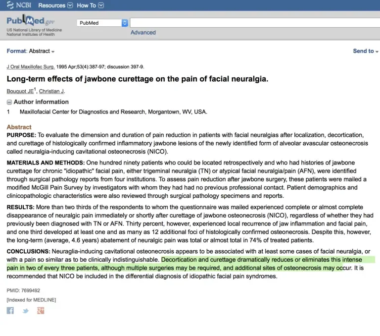 Dental Cavitations: pubmed2